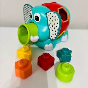 Infantino Colorful Elephant Jumbo Shape Sorter Toy